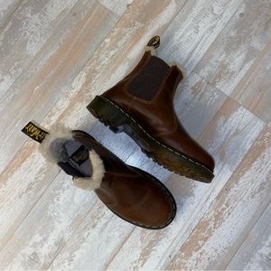 Doc Marten Fur Lined Chelsea Boots | Sz 7